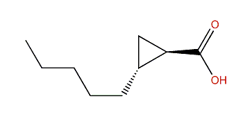 trans-2-Pentylcyclopropane-1-carboxylic acid